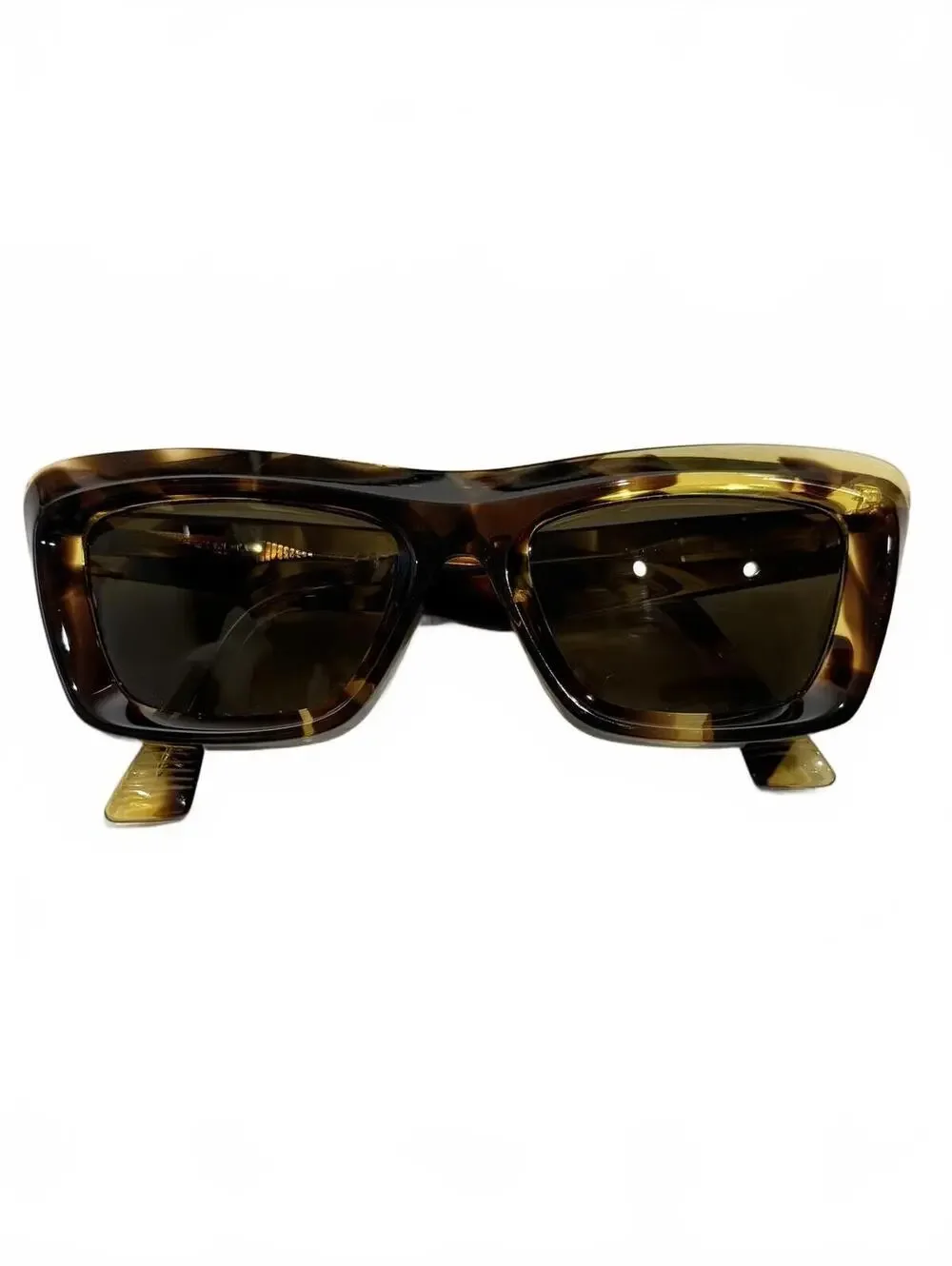 Bottega Veneta Havana Tortoise Sunglasses 53-19-145 Brown Lens Italy